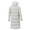 Neue nationale Norm 80 Daunenjacke aus weißer Entendaune: Unisex Kniehoher Winter-Trainingsmantel