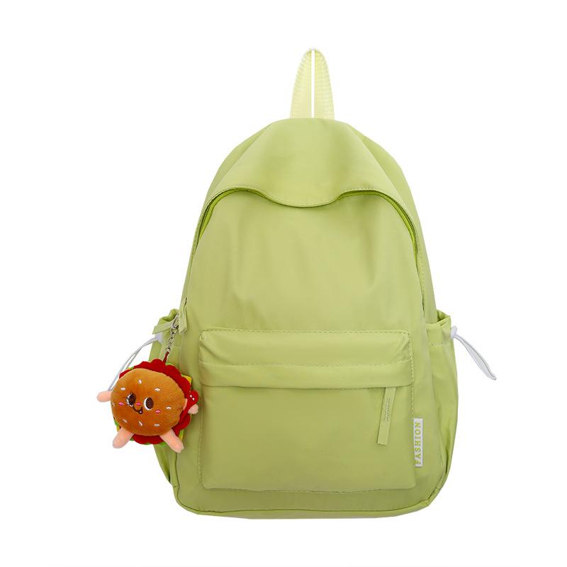 

Versatile Leisure Middle School Students, High School Students, College Students, Backpacks for Men, Simple and Large Capacity Travel Backpacks With pendant фарби люмінесцентні зелений колір