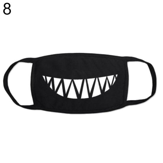 1/10Pcs Cute Cartoon Anti Droplet Dust Washable Reusable Cotton Face Mask Cover