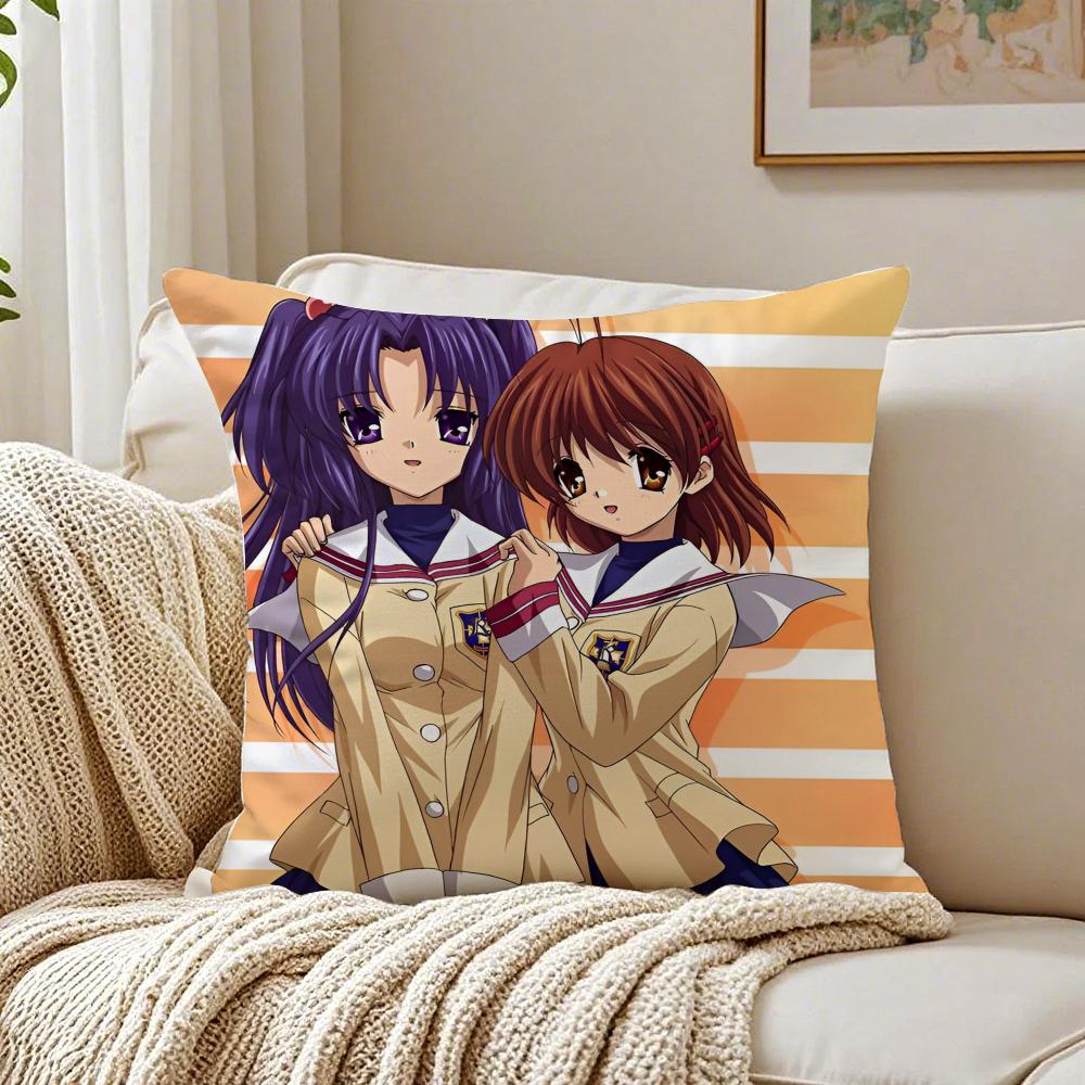 Cute Sweet Chinese Cartoon CClannad Cushion Cover Pillowcase Antidustmite living Room Sofa Decor Cushion Room