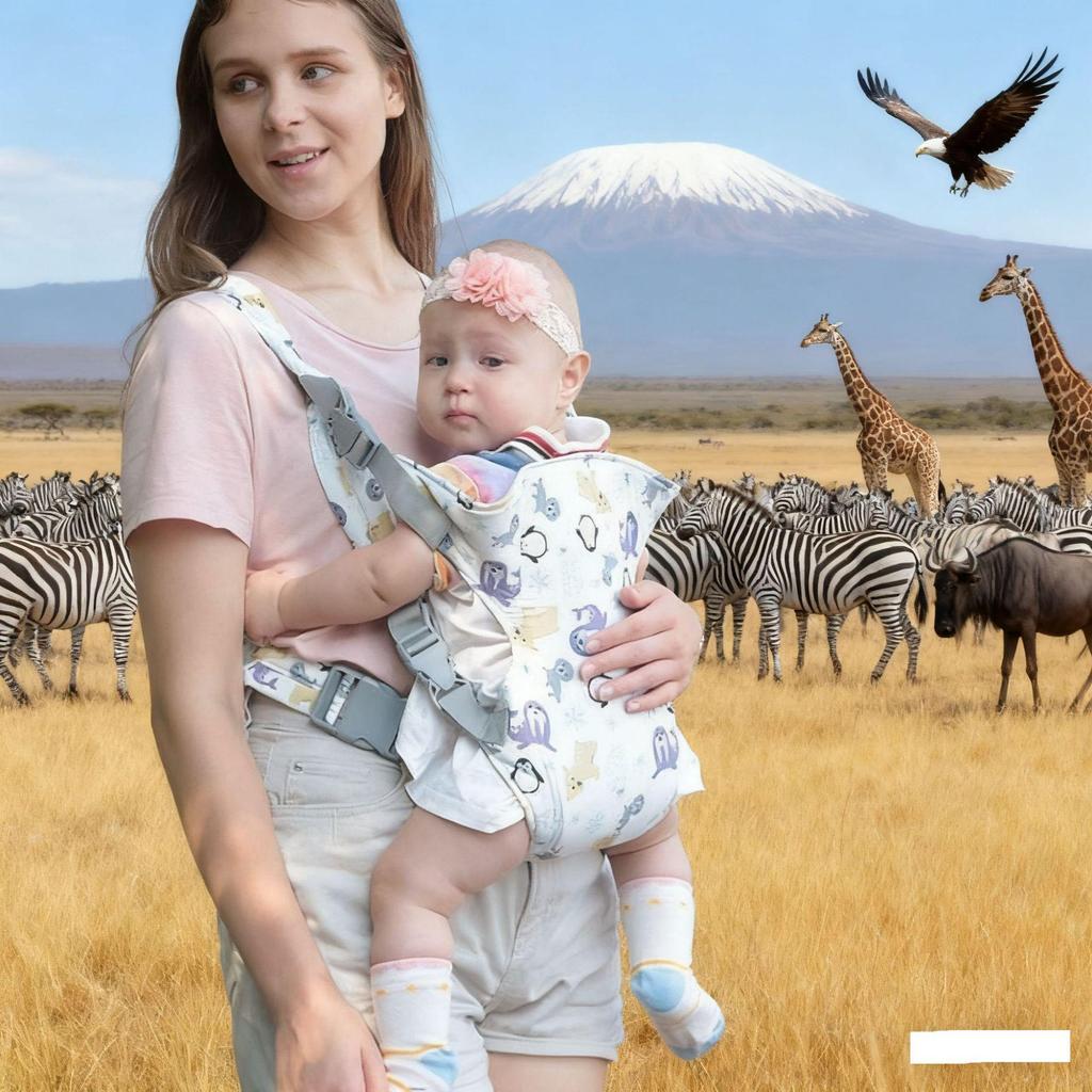 Multifunctional Baby Carrier & Front-Facing Waist Stool for Outings