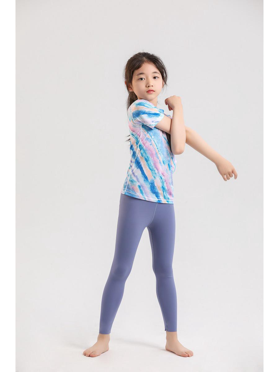 

Летние бесшовные нейлоновые брюки для йоги для девочек для фитнеса и танцев 120