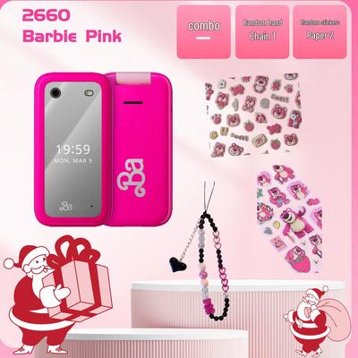 Bara 2660 Non-Smartphone Flip Phone with Keypad for Elderly (2G)
