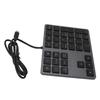Kabelgebundener Ziffernblock USB C 3.1 HUB 5 Gbit/s 34 Tasten Externe Tastatur Slim Kabelgebundener Ziffernblock für Laptop Desktop-PC