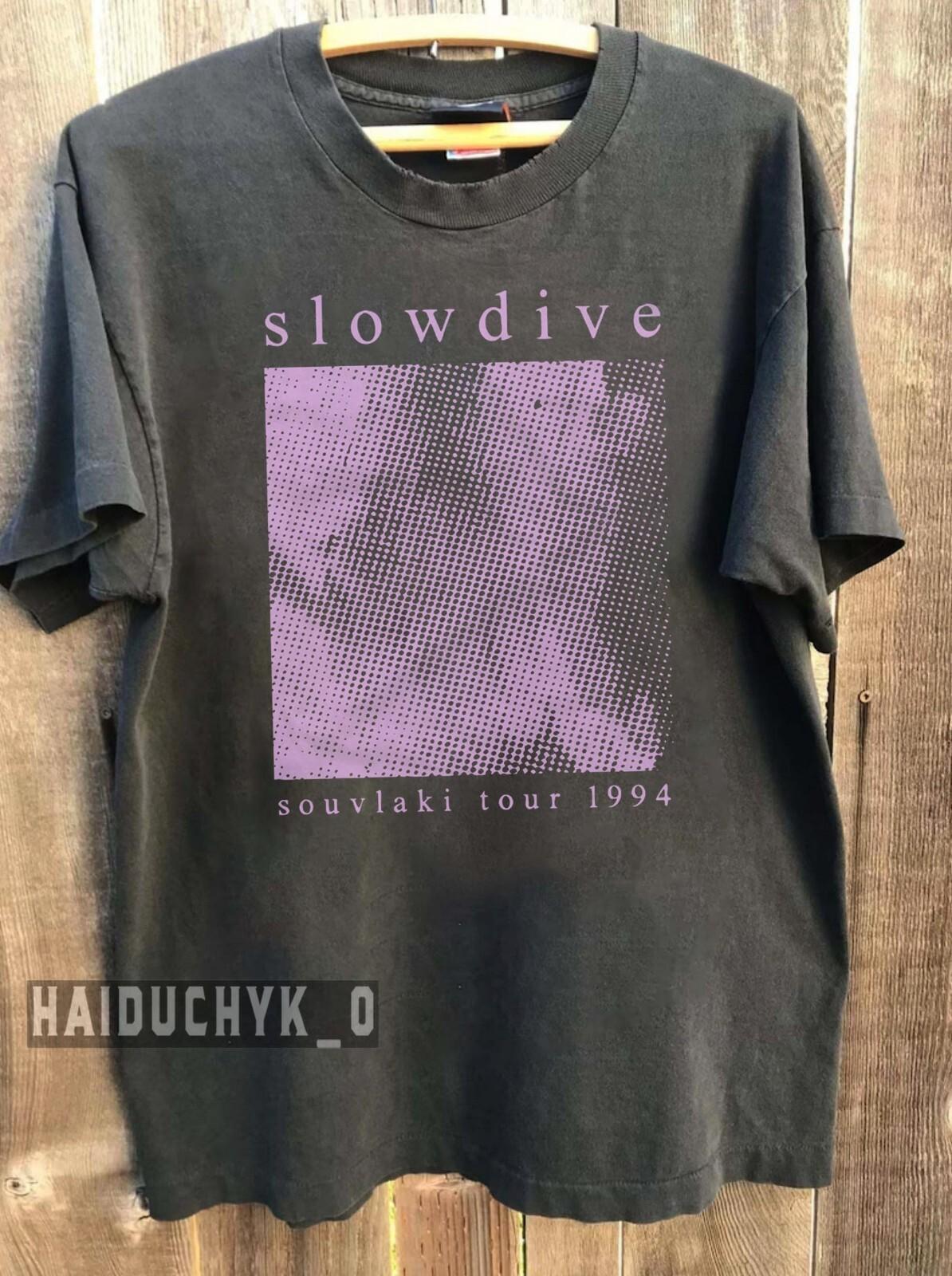 Slowdive Souvlaki Shirt, Slowdive Tour 90s Unisex Charcoal T-shirt Size S-5XL XXXL