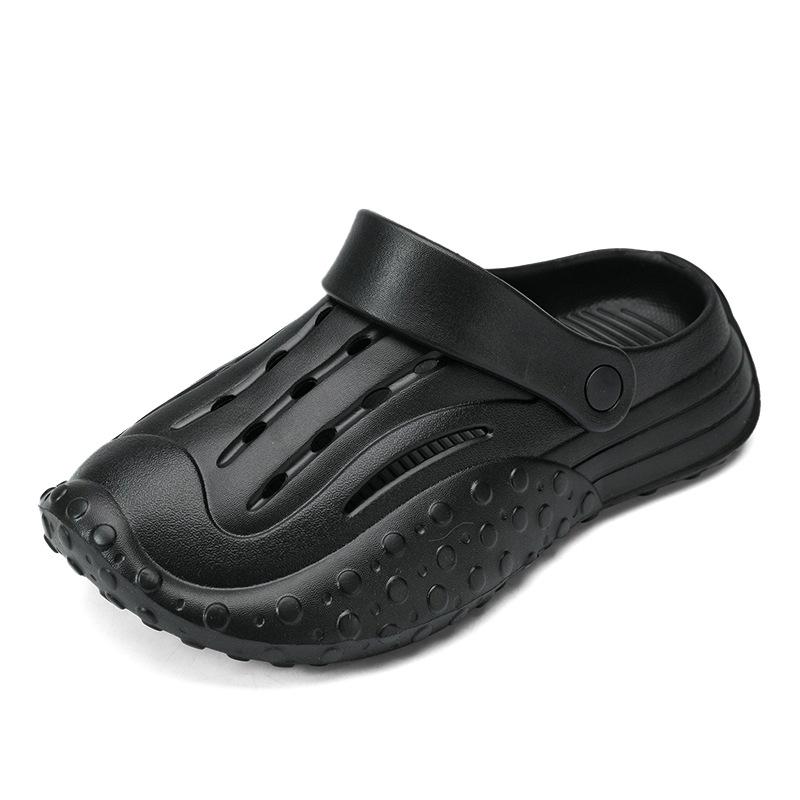 2025 new baotou sandals thick-soled comfortable to step on shit, soft-soled versatile garden shoes, one shoe and two, wear cool slippers