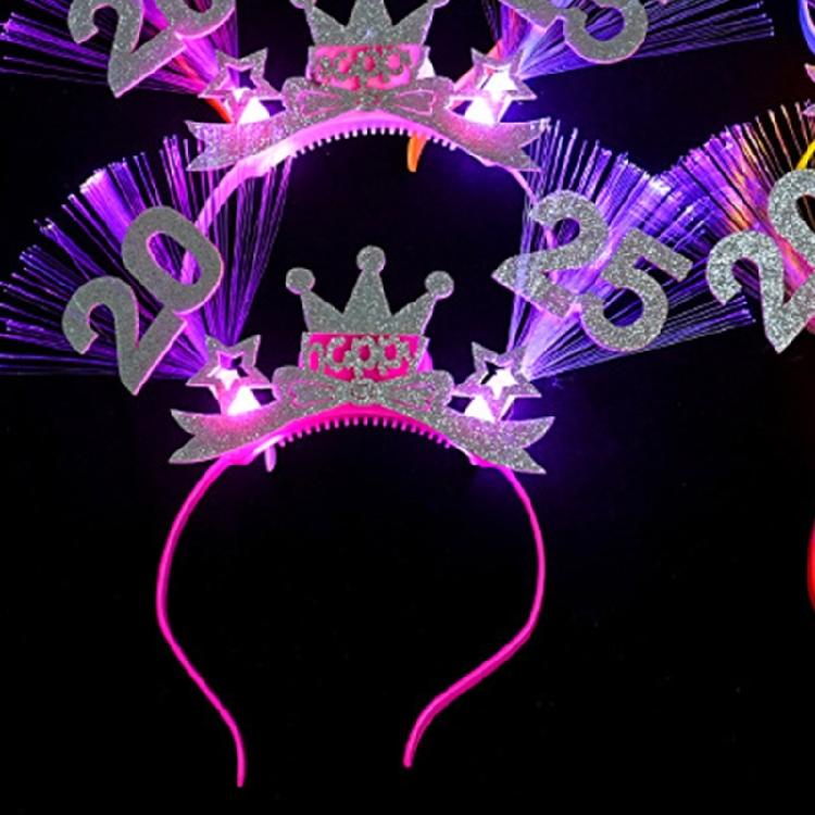 New Year Headwear Headband Photo Party Cosplay Costumes Light up Accessories