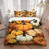 3pcs Bedding Set Pumpkin Harvest Includes 1 Comforter + 2 Pillowcases, Without Pillow Inserts, Soft Comfortable, Lightweight Breathable, Pri