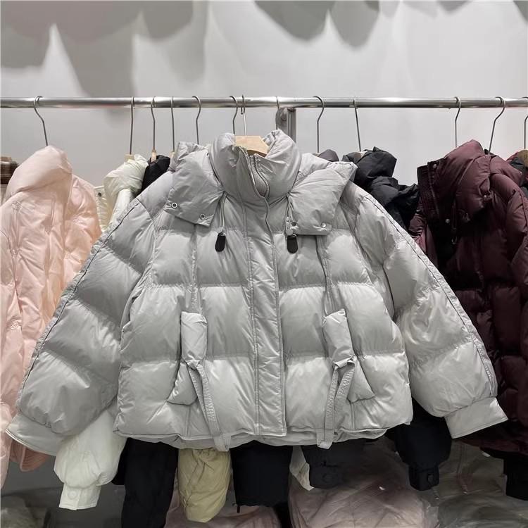 White duck down jacket women's winter 2024 new small bread jacket short thickened warm jacket