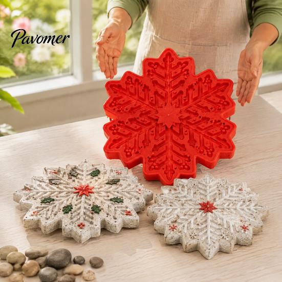 Stampi in Cemento per Pavimentazioni, Stampo per Pietre da Passaggio, Stampo in Plastica Girasole/Farfalla/Ape/Zucca/Fiocco di Neve/Fungo/Fatina, Riutilizzabili