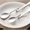 4pcs Twisting Coffee Spoon Set Curved Handle Mixing Spoon Polished Teaspoons  Cafe Supplies