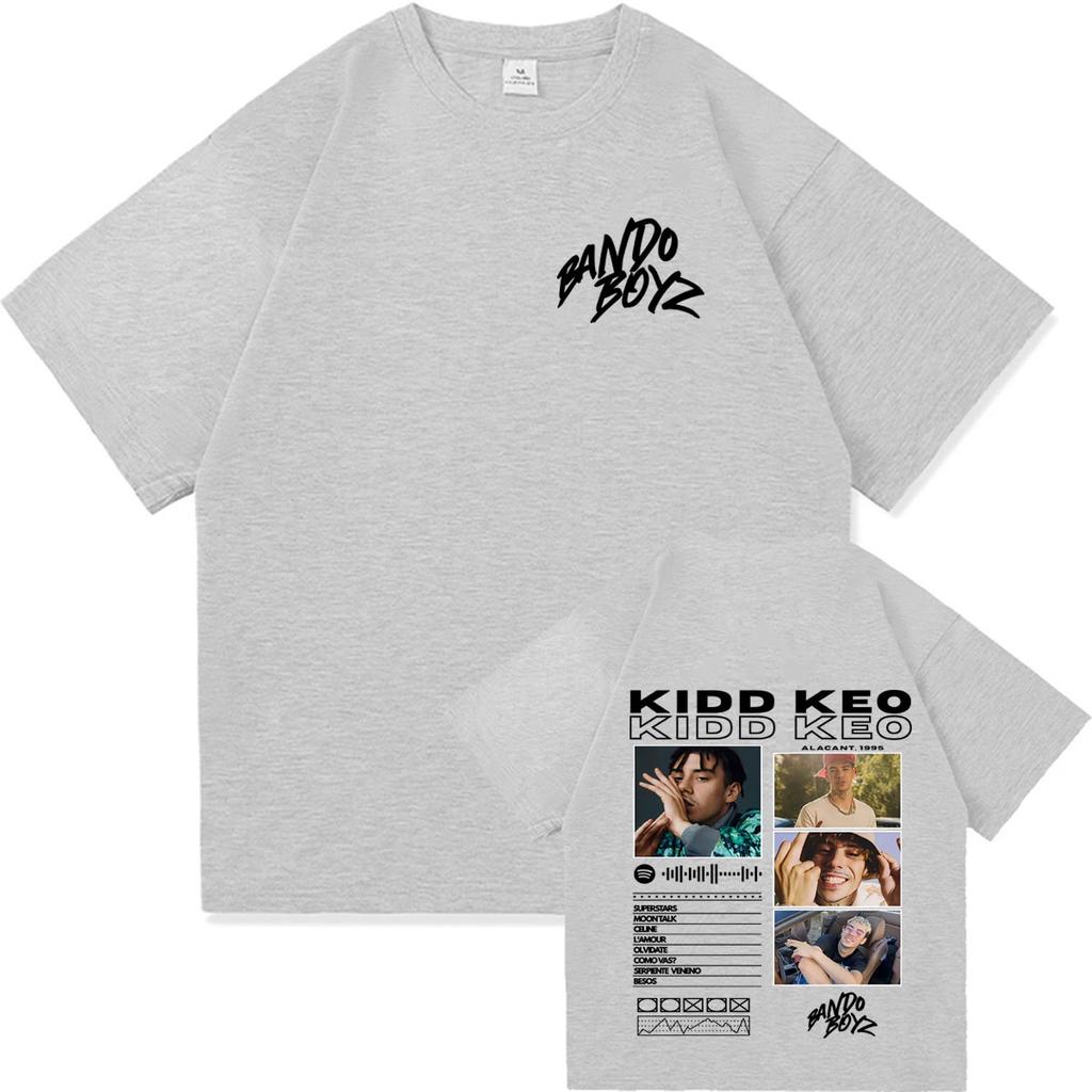 Rapper Kidd Keo Bando Boyz Tour Tshirts Unisex Women Fashion Street Y2K Tshirt Casual Cotton High Quality Oversized Cozy T Shirts