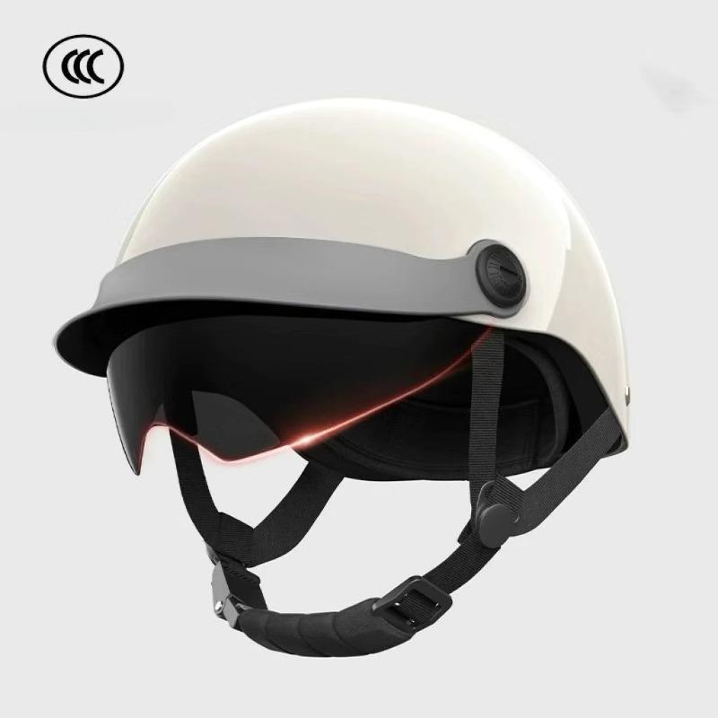 Vintage Ultra Light Electric Bicycle Helmet Sunscreen Breathable Motorcycle Half Helmet Fall Prevention Safety Helmets Riding