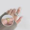 Silver Color Irregular Handmade Ring For Women Adjustale Golden Creative Geometric Wide Anillos Ring Fashion Jewelry
