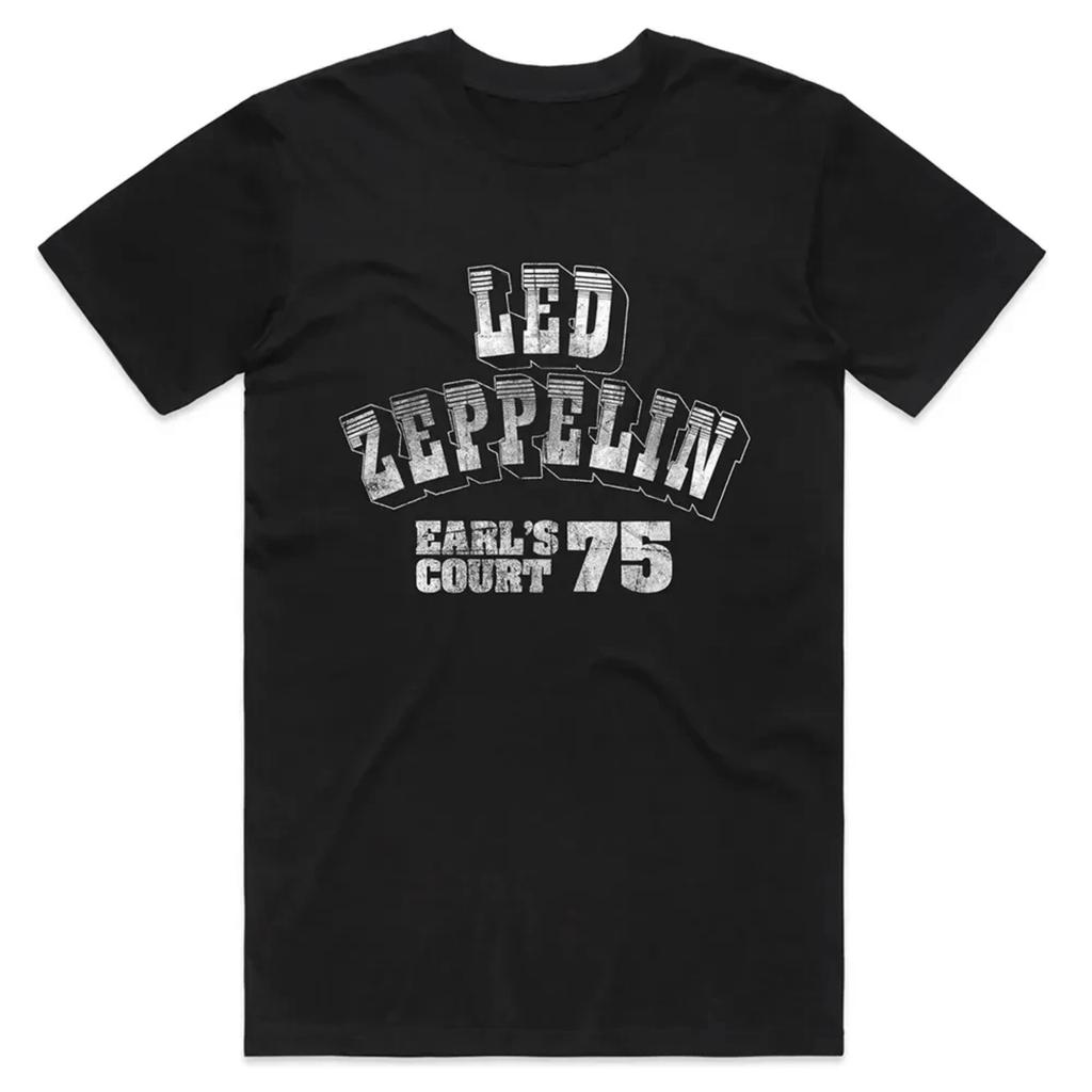 Rock Band Led Zeppelin T-shirt Men and Women Summer Gothic Clothing Fashion Casual Round Neck Short Sleeved Top Streetwear