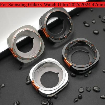 Alloy Metal Case for Samsung Galaxy Watch Ultra 2025 Luxury Bumper Protector Frame for Galaxy Watch Ultra 47mm Protective Cover