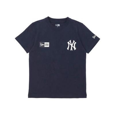 Camiseta de Algodão de Manga Curta Juvenil New Era MLB Nova York NY Tamanho ONSPOTZ Meninos e Autêntica Roupa Cool Júnior Instruções de Dobragem Camiseta Infantil,
