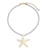 Choker Starfish Earrings Stud Colorful Beach Jewelry Set Vintage Star Necklace  Girls