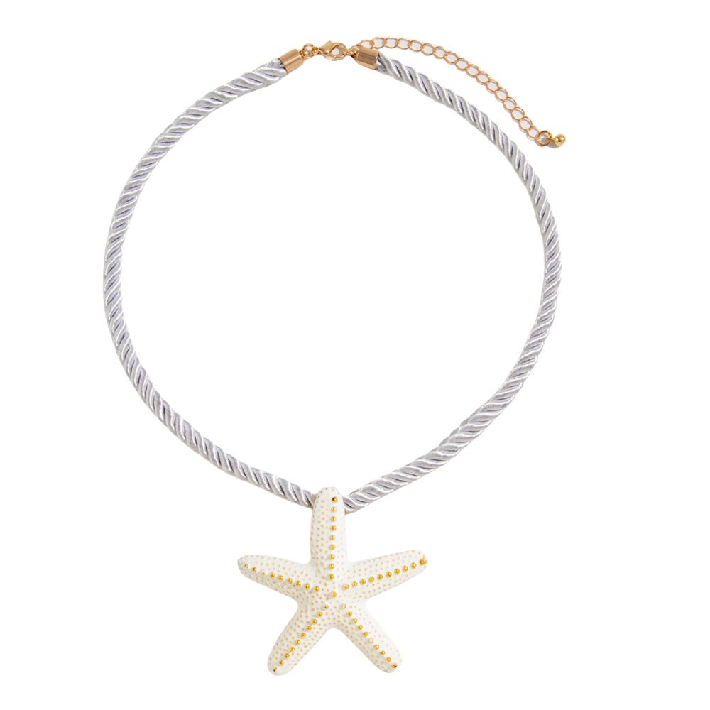 Choker Starfish Earrings Stud Colorful Beach Jewelry Set Vintage Star Necklace  Girls