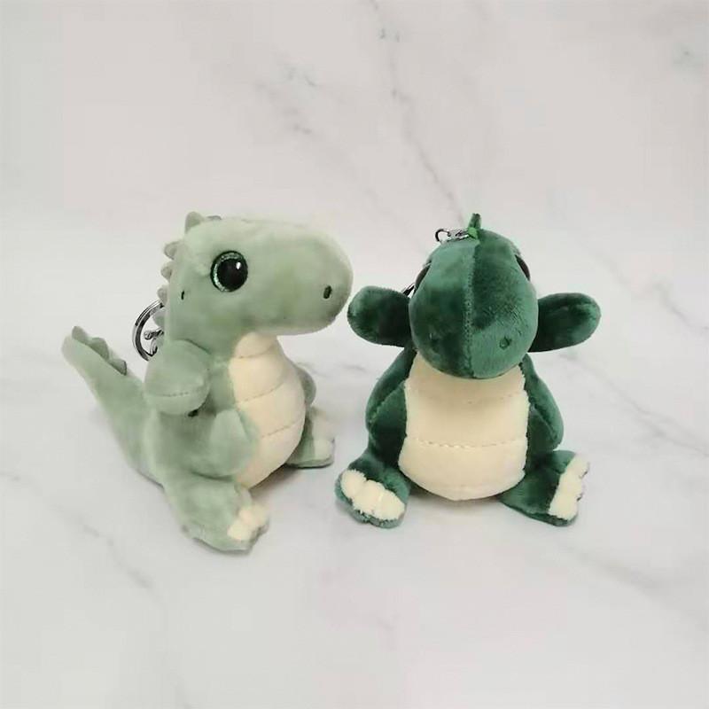 Green Dinosaur Sweet Plush Keychain Adorable Soft Stuffed Toy For Ages All
