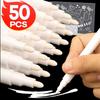 5-50 Stück Weißer Flüssigkreide Radierbarer Stift Marker für Glas Fenster Tafel Kreidetafel Fenster Weißer Stift Waschbarer Radierbarer Marker