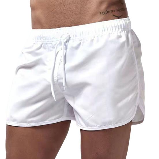 Shorts de Plage et de Surf d'Été Taille Basse Élastique Cordon de Serrage Respirant Bords Irréguliers sur les Côtés Maillot de Bain Homme