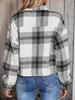 Autumn Winter Women's Plaid Zipper Jacket with Pockets - New Casual Short Style