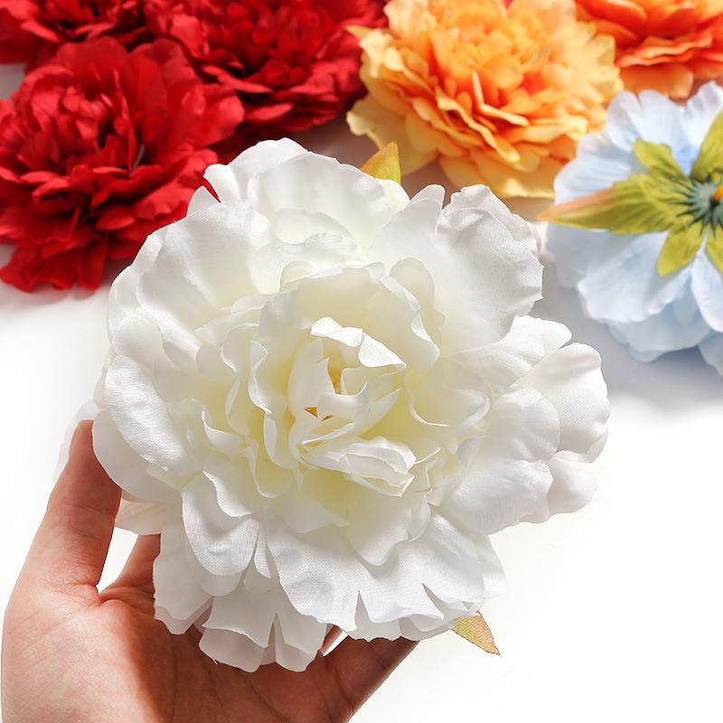 2/5Pcs Peony Artificial Flowers Heads High Quality Home Decor Garland Wedding Decoration DIY Bride Crafts Wreath Accessory