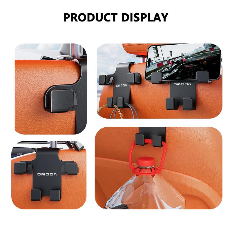 Universal Headrest Hanger Car Seat Back Hook Organizer Holder For Chery Omoda 5 GT C5 GT S5 E5 O5 GT A9 EV PRO PHEV FX