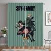 Spy X Family Curtains Child Room Blackout Curtain for Room 2 Panel Tulle for Bedroom Partition Halloween Decoration Shades Home