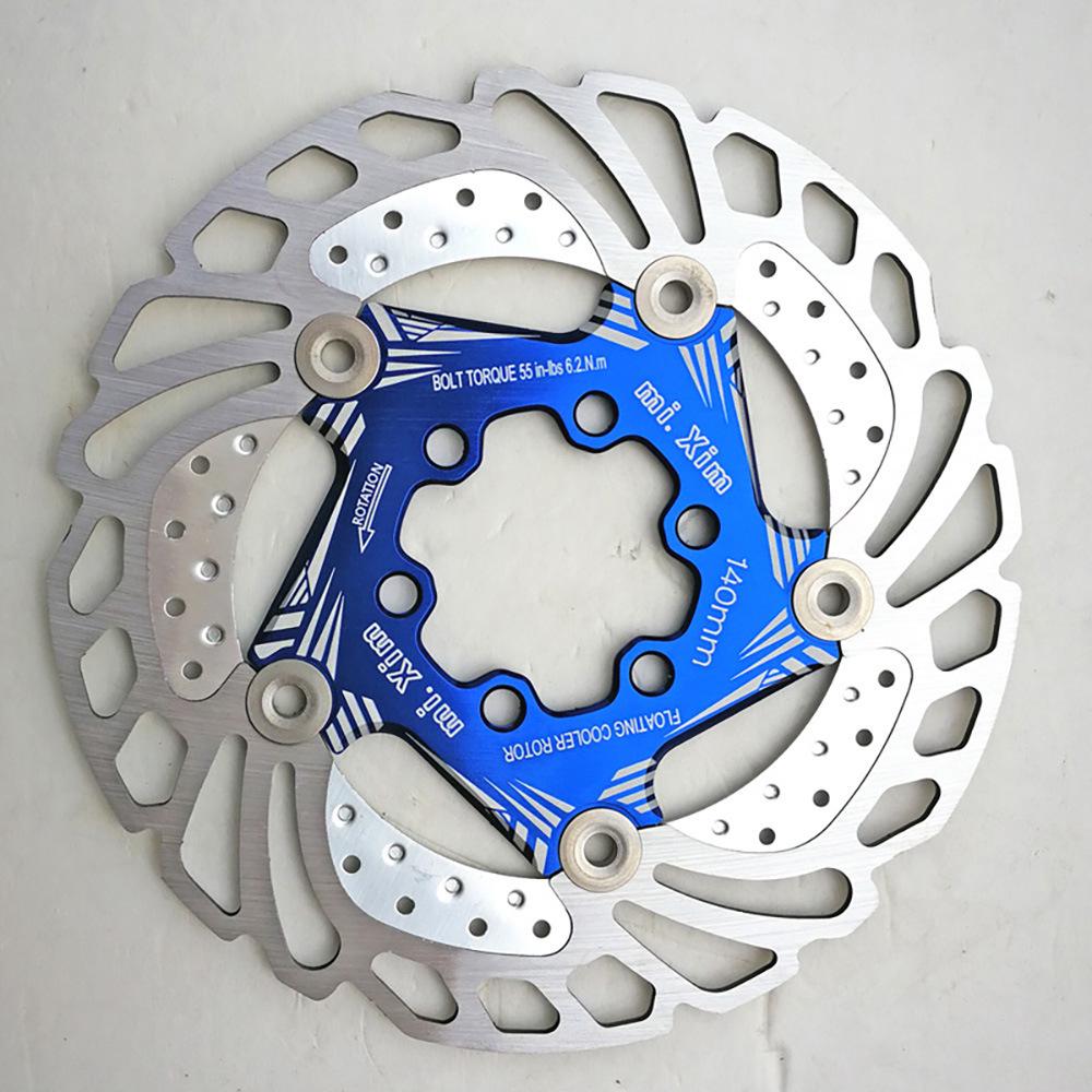 Mountain Bike Cooling Floating Disc Brake Rotor & Pads 140-203mm