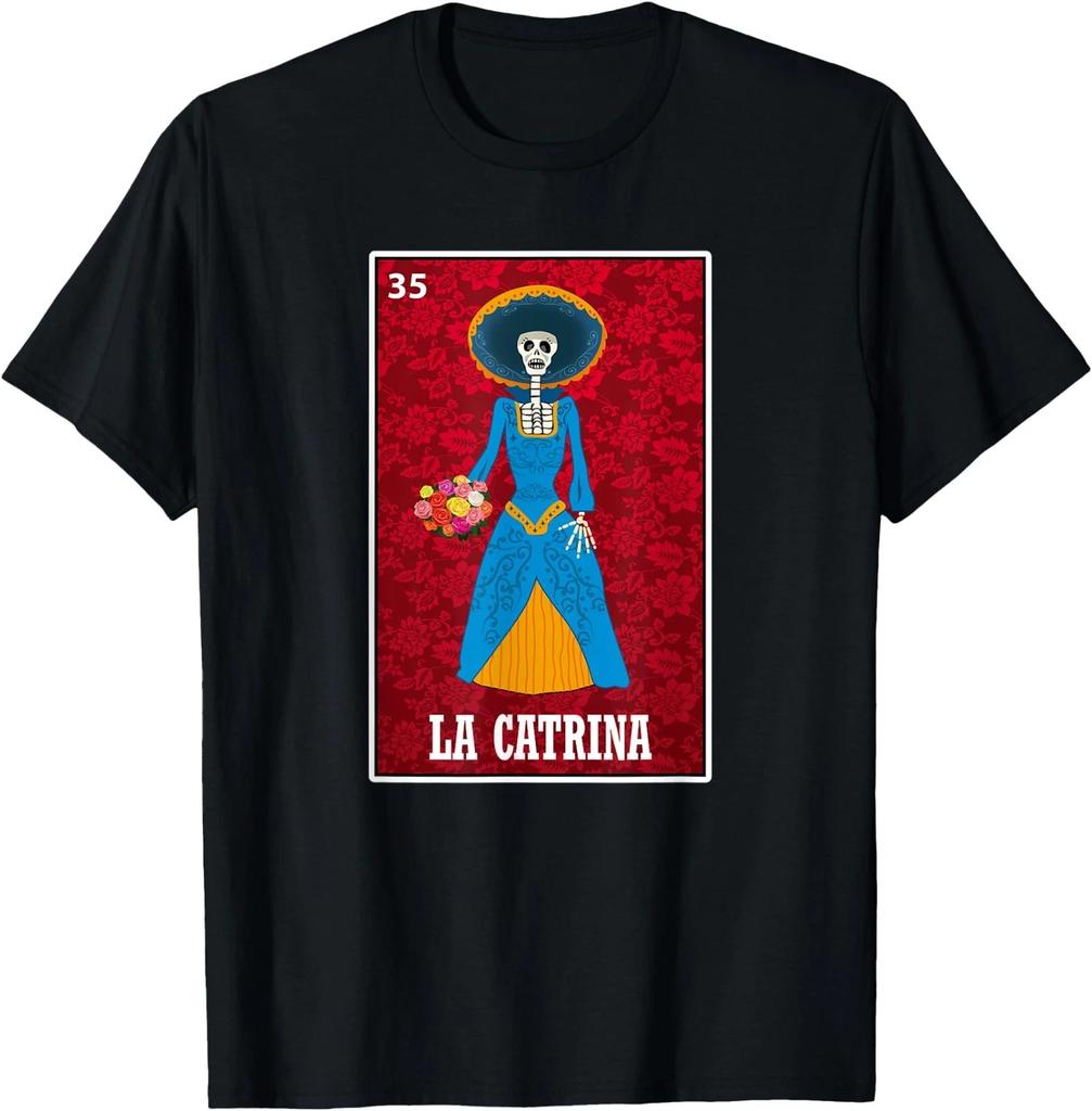 La Catrina Shirt, Funny Mexican Bingo Card Game Gift T-Shirt