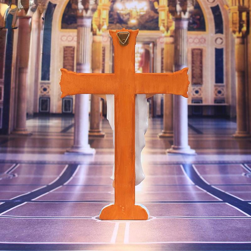 Jesus Nailed On The Cross Resin Stone Wall Cross Wall Art Crucifix Collection Home Decor or Gifts