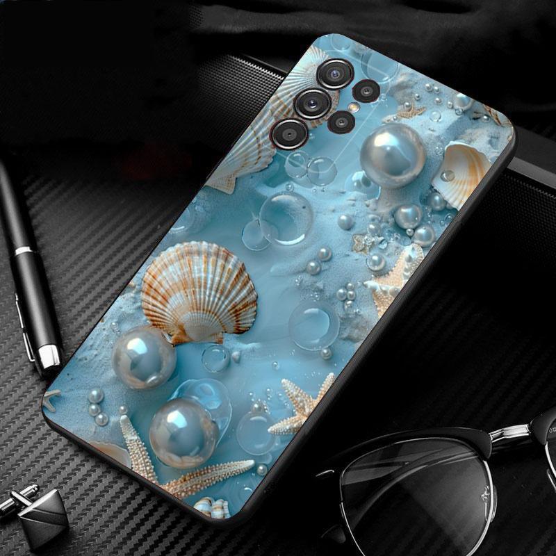 Чехол для телефона Samsung Galaxy S26 S25 S24 S23 S22 S21 Ultra S24 S23 S22 S21 S25 Plus S24 FE Ракушка жемчужная