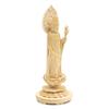 special Buddhist statue Seikannon inches height 23 width 9 depth carved cypress wood with a jeweled halo and round base 8114 Kurita's [Bodhisattva]