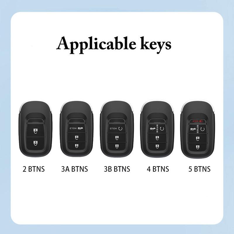 Fashion Car Key Case Cover For Honda Civic Accord Hr-V Cr-V Crv   4 5 Buttons Auto Shell Fob Holder Car Accessories