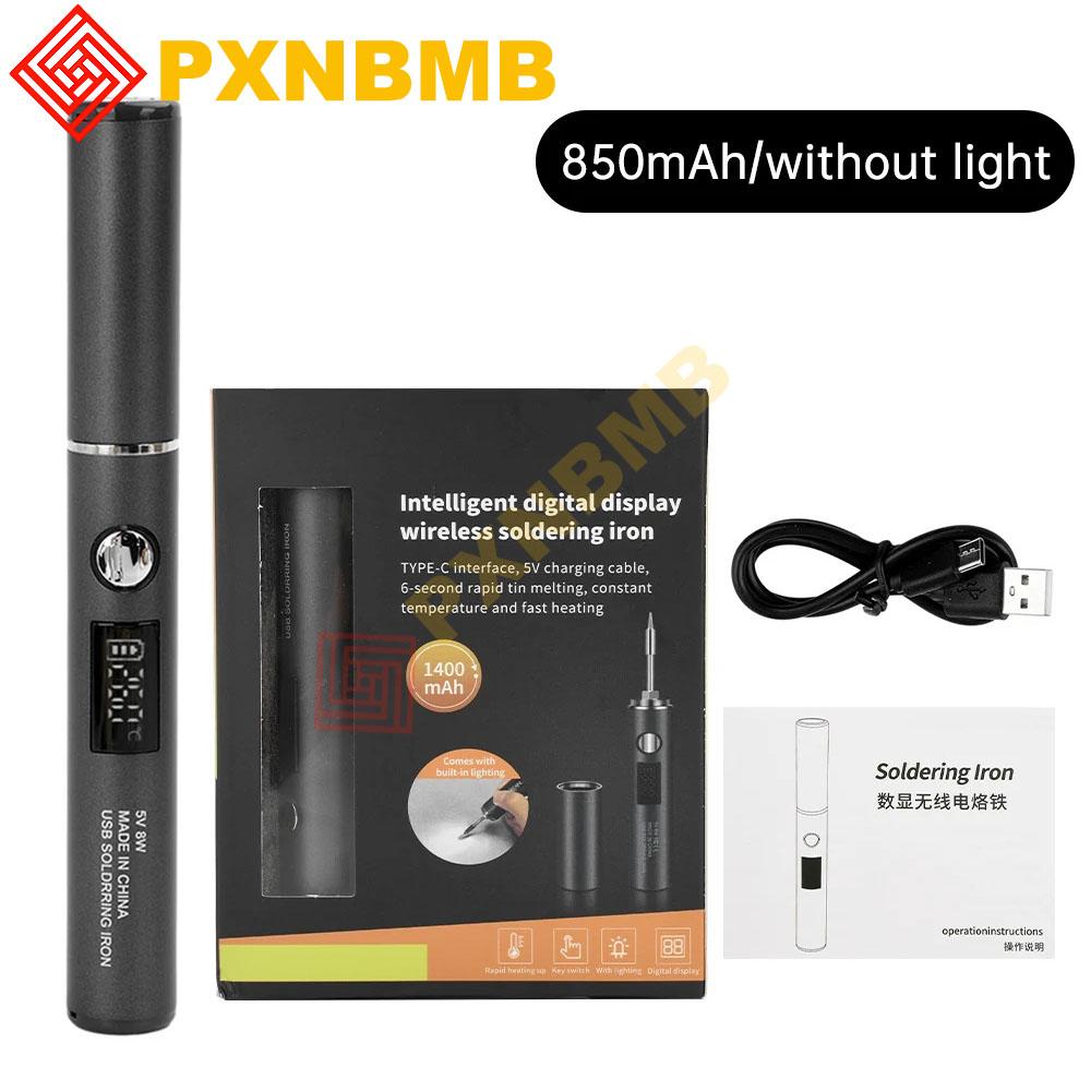1400mAh USB-Lötkolben Kabelloses Laden Elektrischer Lötkolben Schnellladung Wiederaufladbar Tragbar Reparatur Schweißwerkzeuge