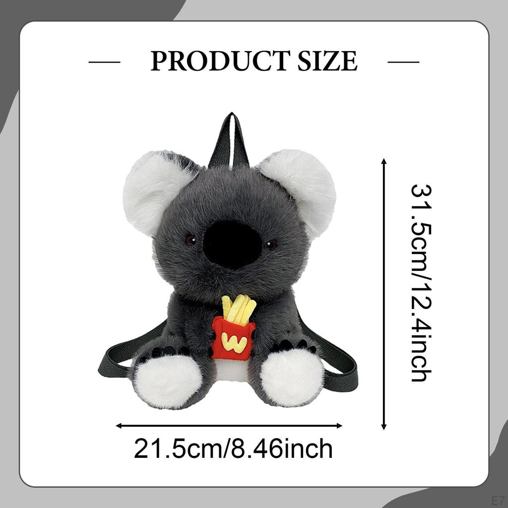 Koala Toy Backpack Birthday Gift Daypack for Children Commuting