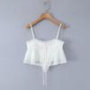 2026 Sweet Lace Patchwork Chic Mesh Camisole - Retro Square Neck, Sexy Slim Fit, Backless Top