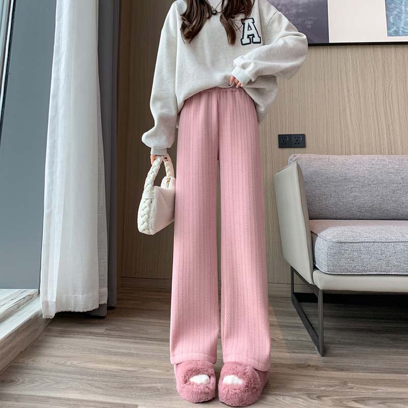 

Можно носить осенью и зимой с индивидуальными хлопковыми брюками с рисунком пшеничных колосьев, облегающими и широкими брюками, плюшевыми и утолщенными теплыми повседневными брюками.