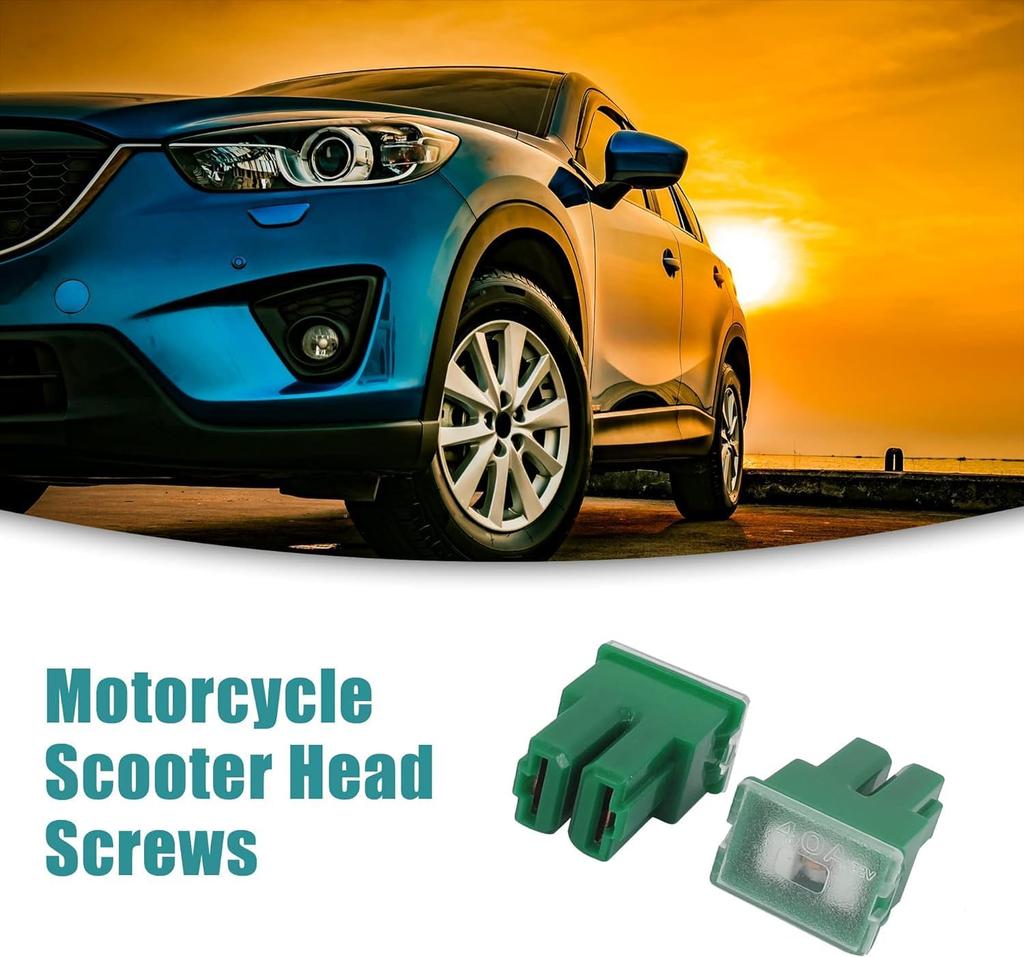 HOOWDAMY Car PAL Tridge Fuse 40A 32V Female Terminal Yellow Pack of 2 Car Fuse (40A)