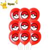 9/18pcs Pokemon Latex Balloons Birthday Decorations Cartoon Pikachu Squirtle Characters Children Baby Shower s Round Sensory Durable Bouncy Elastic
