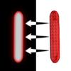 2PCS Reflective Safety Warning Strip Tape Car Door Bumper Reflector Stickers Red