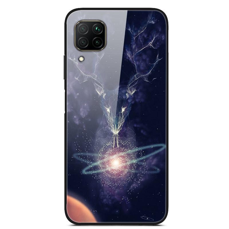 Luxury Cover Case for Huawei P40 Lite Tempered Glass Cover for Huawei P40 Lite E Phone Case for Huawei P 40 Lite Coque P40Lite E