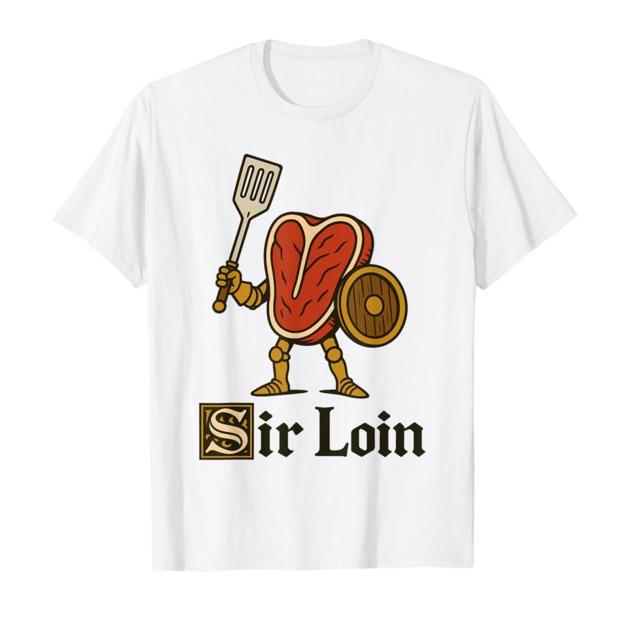 Сэр Стейк Смешной Стейк Рыцарь Каламбур Стейк Мем Футболка Мужчины Женщины 100% Хлопок Футболки С Коротким Рукавом Топы 0728-1 S
