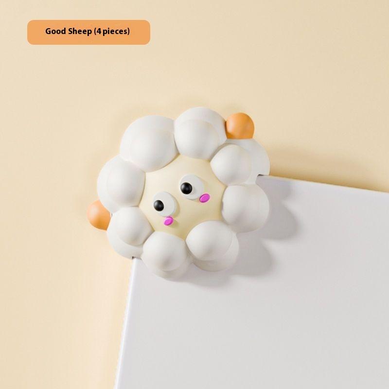 

Children Silicone Anti-Collision Angle Cartoon Cute Safety Protection Corner Table Paste Sets Of Baby Safety Protection as the picture