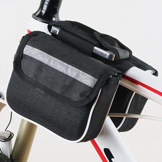 Bicycle Bag Anti-crack Reflective Strip Shockproof Large Capacity High Strength 3-in-1 Bike Front