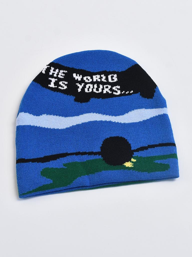 Jacquard Soft Knitted Hat Winter Cold Protection and Warmth Beanies Cap for Men Women