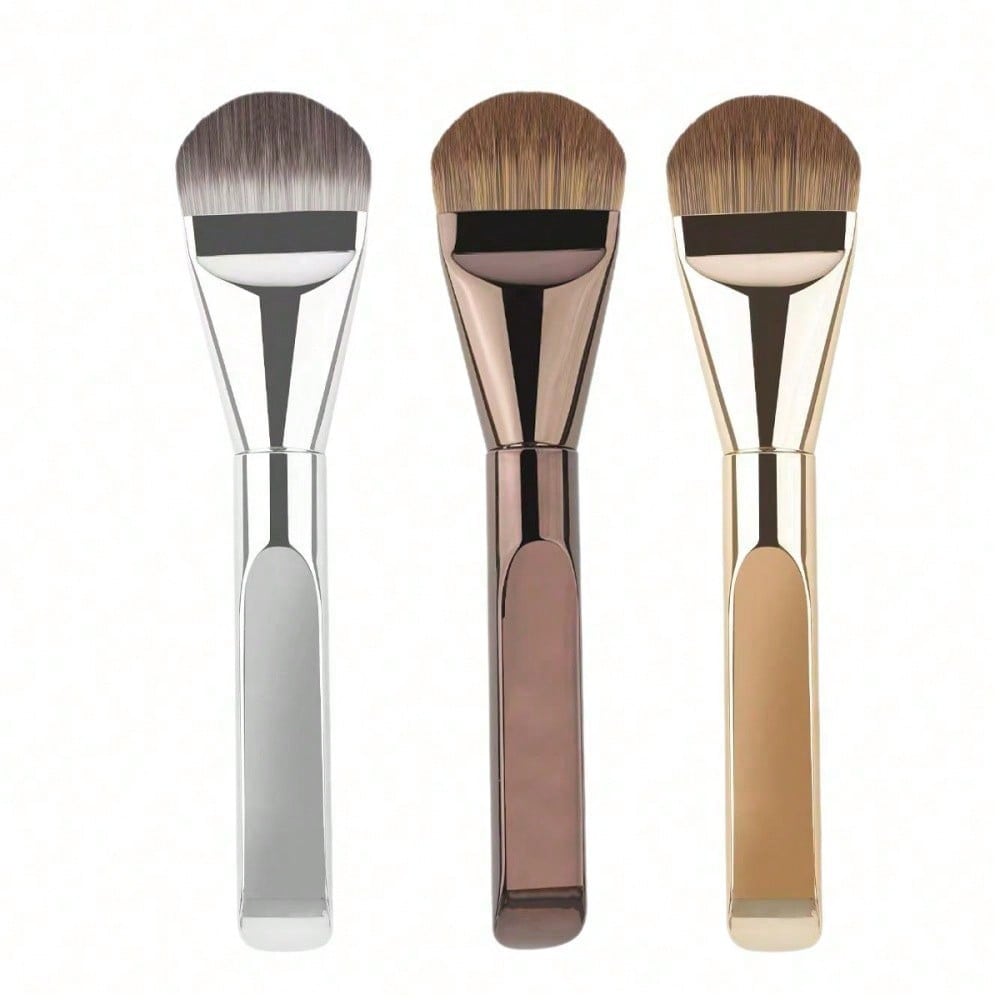 Tongue-Shaped Foundation Brush - Ultra-Thin And Traceless Foundation - Flat-Head Foundation Brush - Special-Shaped Fan-Shaped Makeup Tool - Beauty