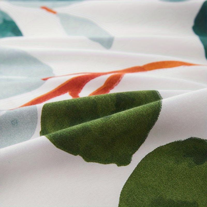 3ks Povlaky na přikrývky  Velikost  Zelený Palmový List Kapradina Rostlina   Havajská Rostlina  Selský Botanický Ložní Set Měkké povlaky na polštáře*2